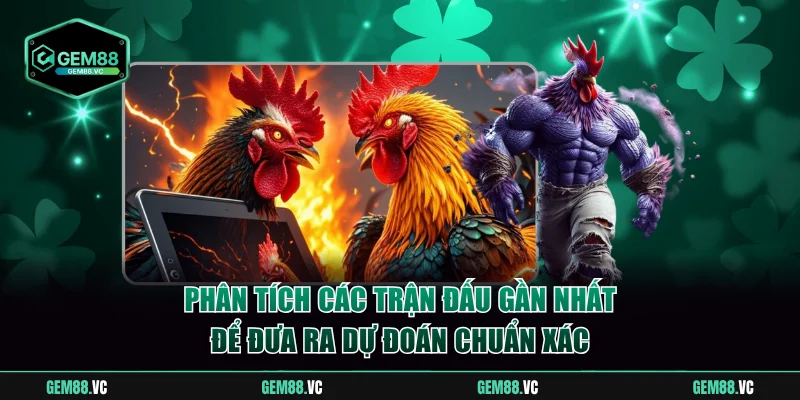 Phân tích các trận đấu gần nhất để đưa ra dự đoán chuẩn xác